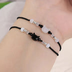 Moonstone Cat Braided Bracelet 2