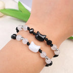 Moonstone Cat Braided Bracelet 1