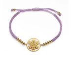 Women's Colorful Metatron's Cube Bracelet in Purple