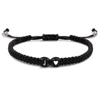 Braided initial bracelet j