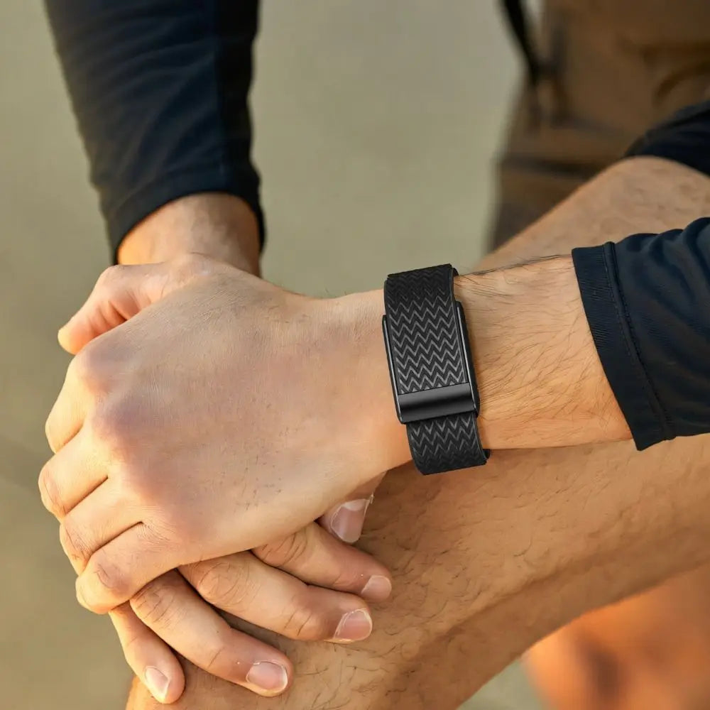 Nylon watch band for Google Fitbit Air black