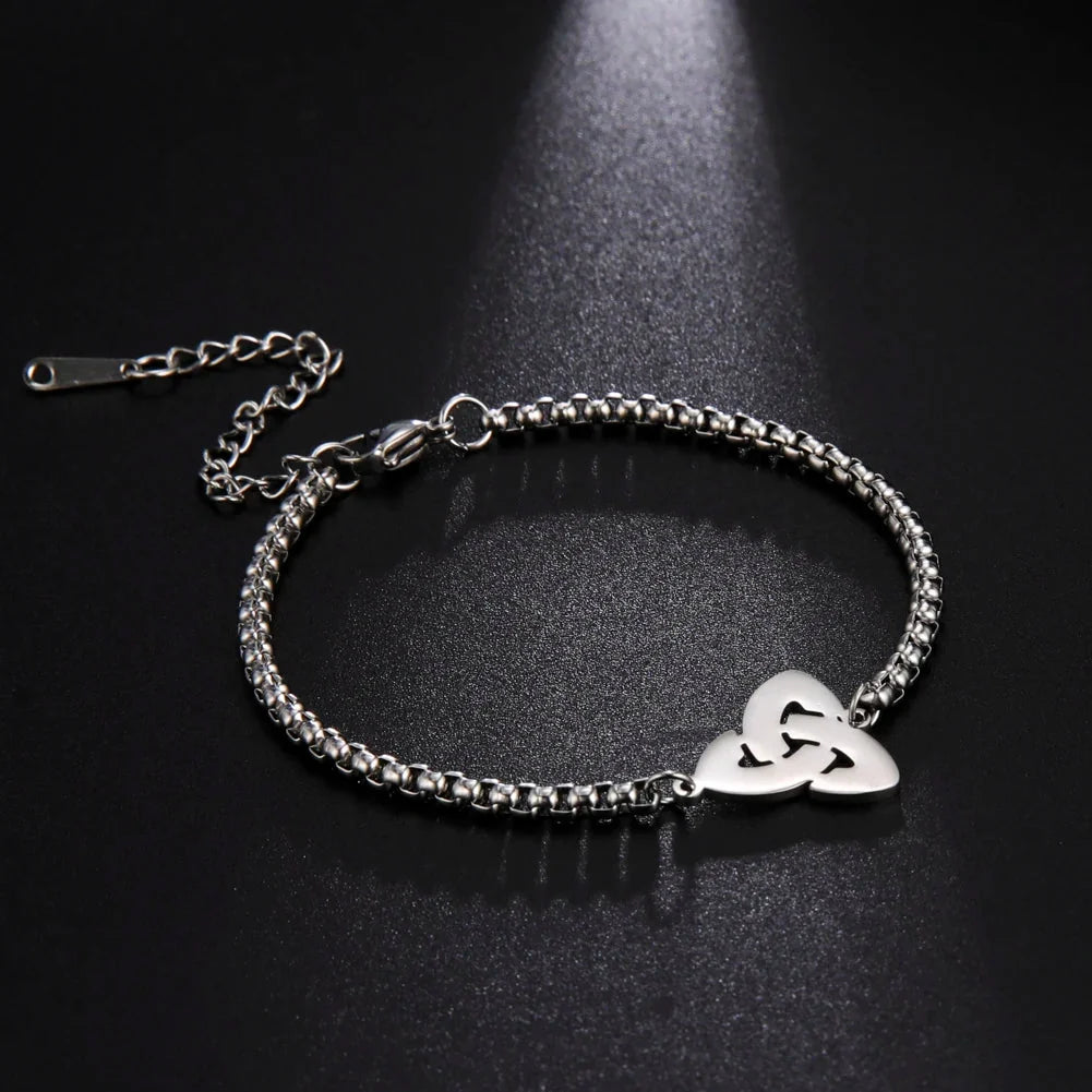Irish Trinity Knot Triquetra Bracelet Silver