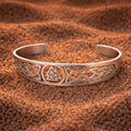 Adjustable Viking Valknut bracelet