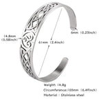 Adjustable Viking Valknut bracelet