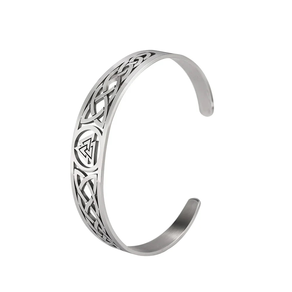 Adjustable Viking Valknut bracelet