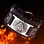 Silver Viking Valknut Bracelet