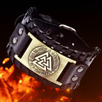 Black Viking Valknut Bracelet