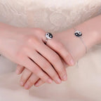Yin Yang Bracelet with Rhinestones