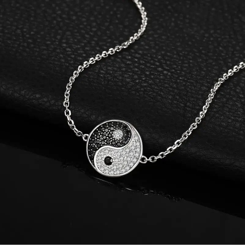 Yin Yang Bracelet with Rhinestones