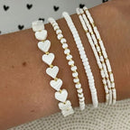 Beaded and Heart Bracelets