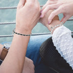 Couple key and padlock bracelets