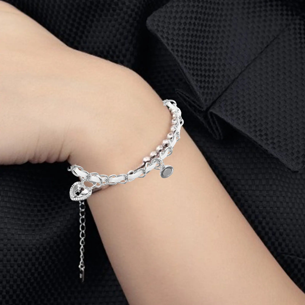 Couple key and padlock bracelets