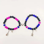 Magnetic Guitar Link Bracelets for Couples