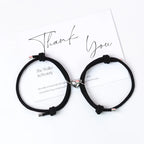 Couples' and Friends' Bracelets Magnetic Heart Chain Bracelet 5