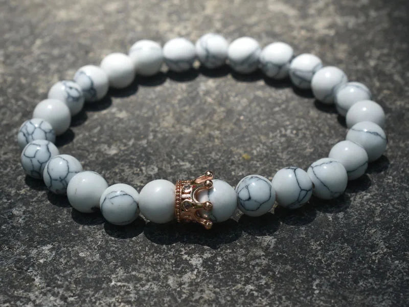 King & Queen Crown Curb Chain Couple Bracelets