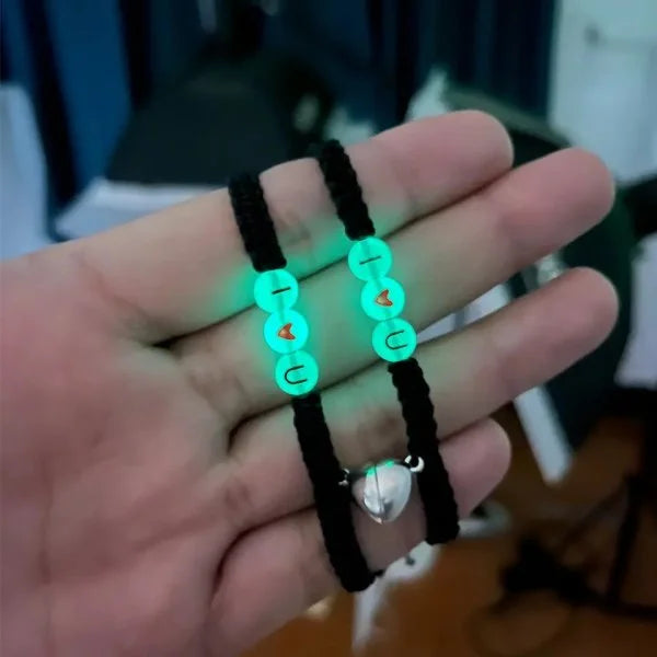 Bracelets for Couples Shining Love ID Bracelet