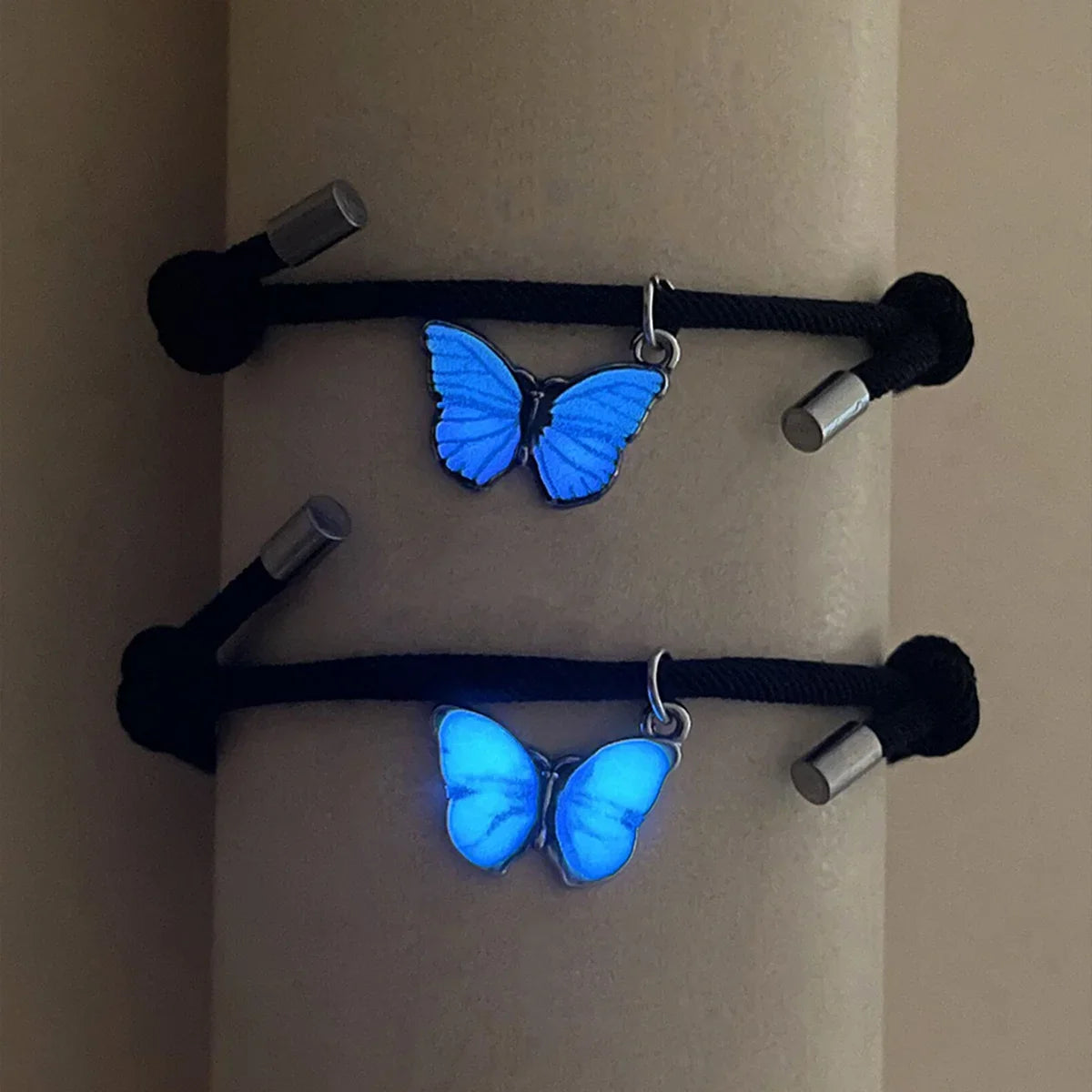 Butterfly Glow Couple Bracelets