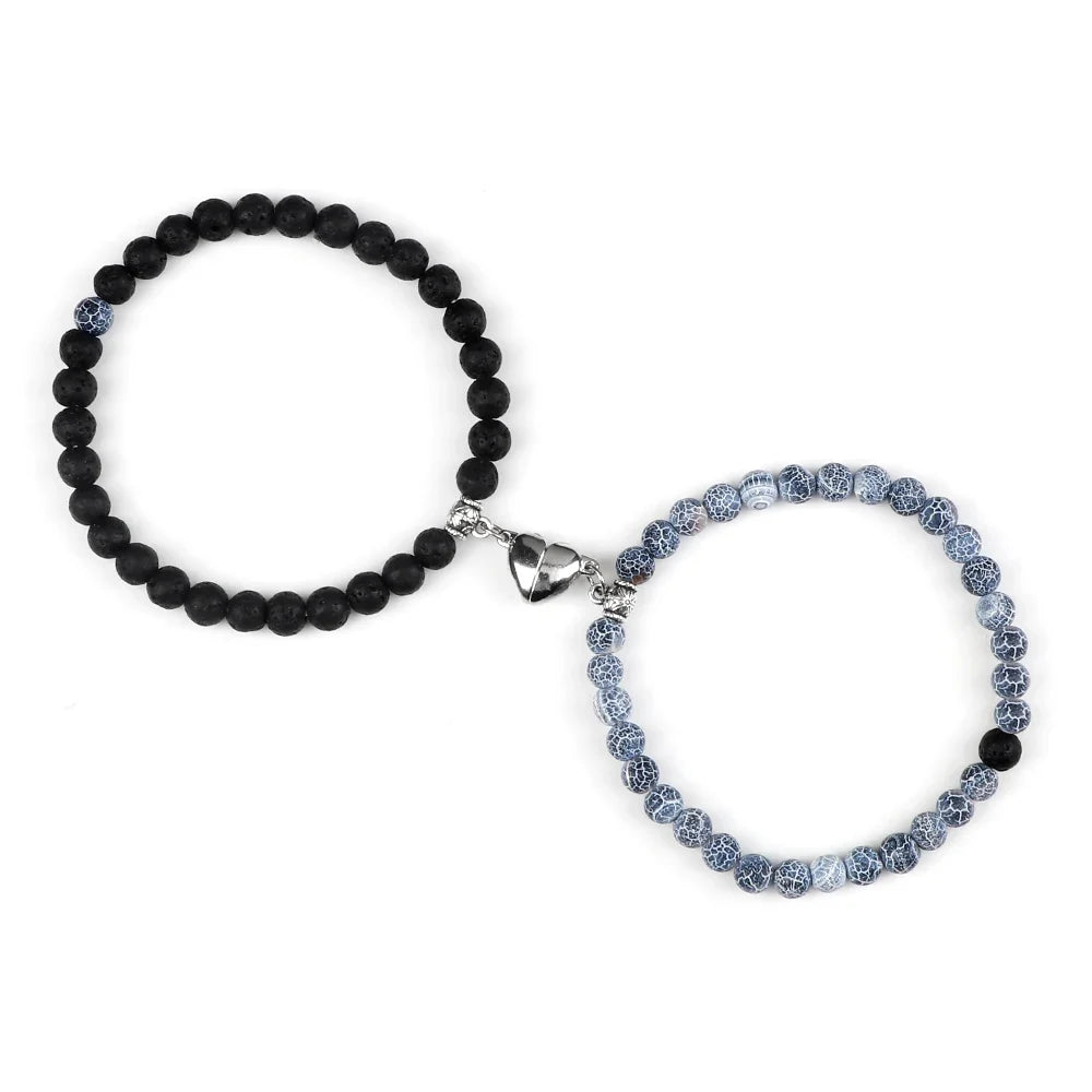 Magnetic Beaded Couples Bracelets