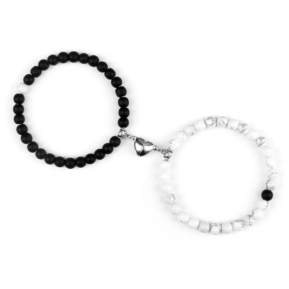 Magnetic Beaded Couples Bracelets