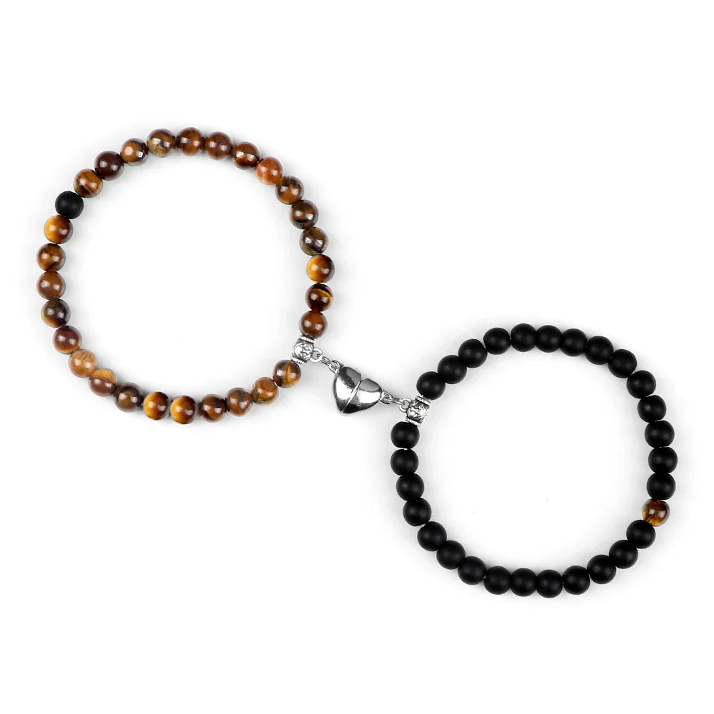 Magnetic Beaded Couples Bracelets