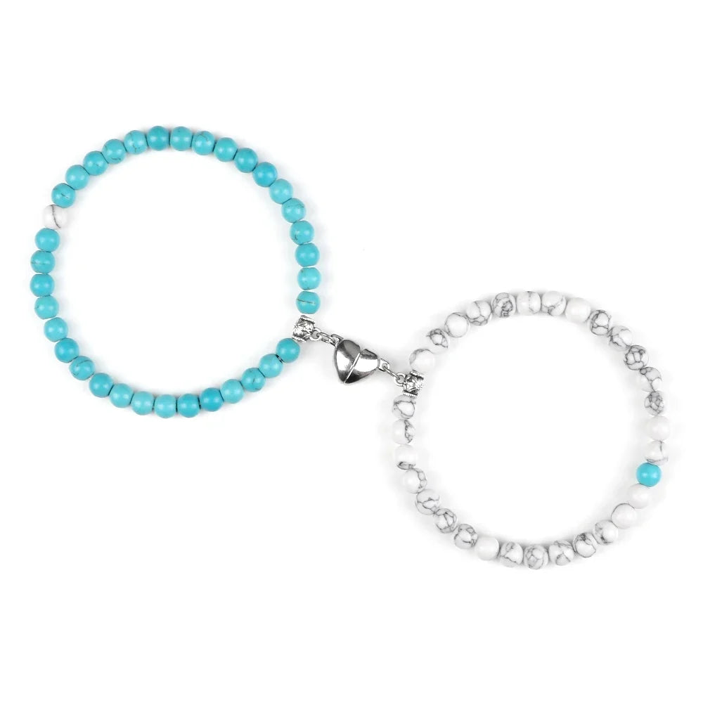 Magnetic Beaded Couples Bracelets