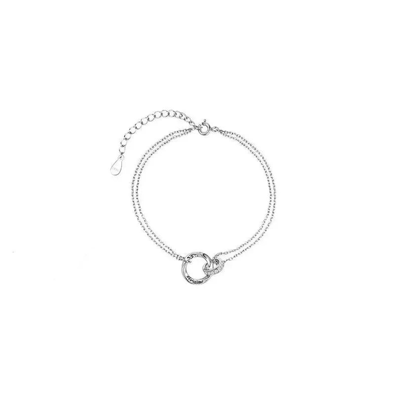 Romantic Couple Bracelets Chain Rings women