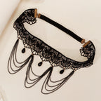 Black lace thigh chain - women’s leg jewelry