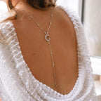 Back Chain Necklace Back Ornament for Women Moon