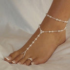 Foot Chain with Pearls for Women