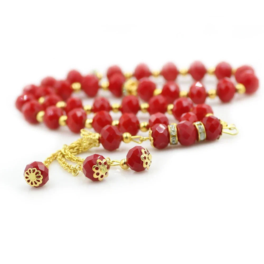 Arabic prayer bracelet for men or women, red