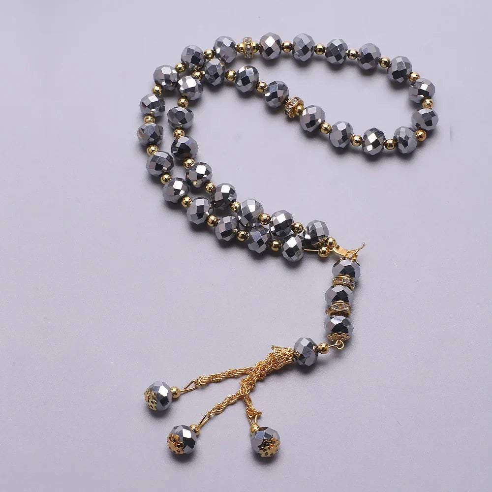Arabic prayer bracelet for men or women, silver