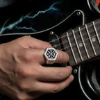 Viking Signet Ring in Silver for Men