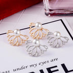 Women's Lotus Flower Stud Earrings