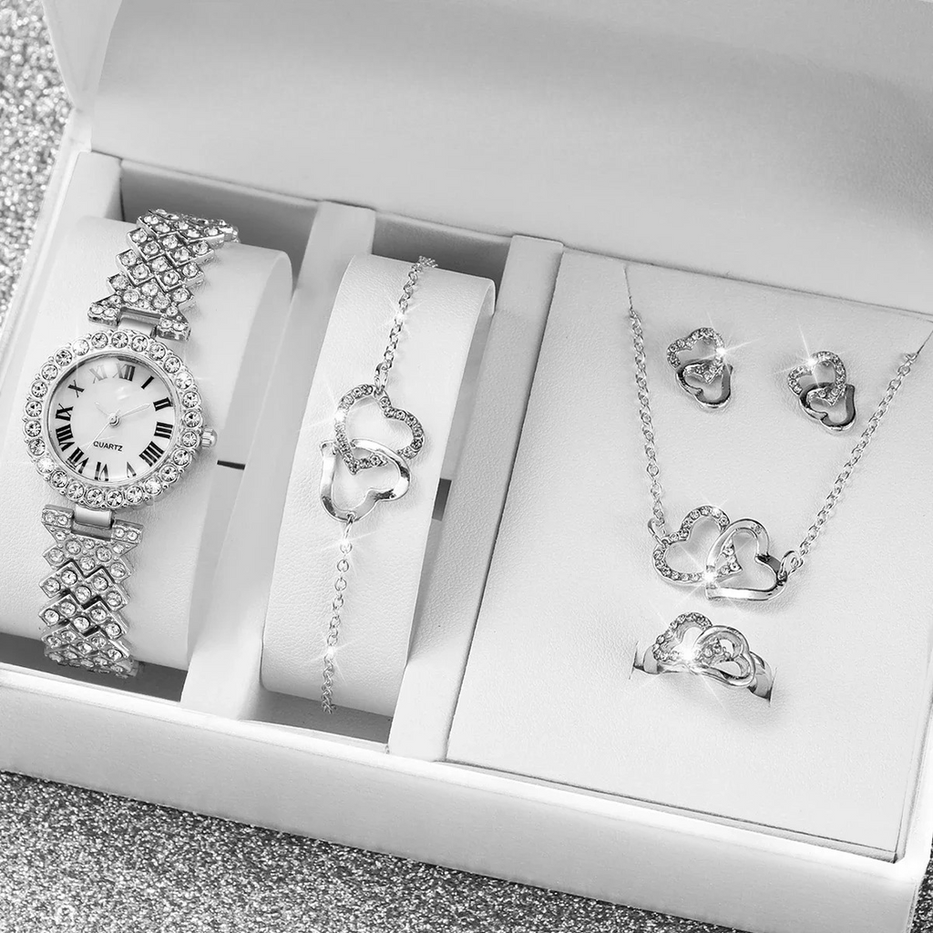 Set of 5 Heart Jewelry