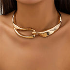 Bold Geometric Texture Necklace