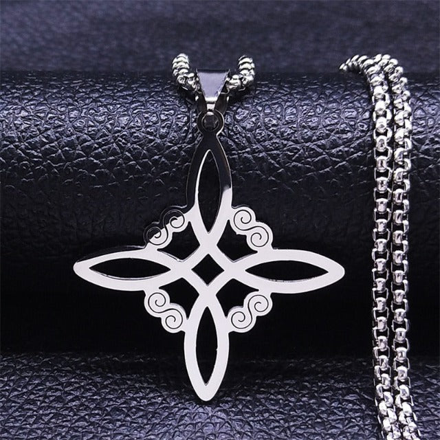 Protection Amulet Necklace Witch’s Knot Silver