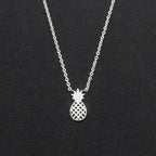 Pineapple Necklace in Gold & Silver for Women silver