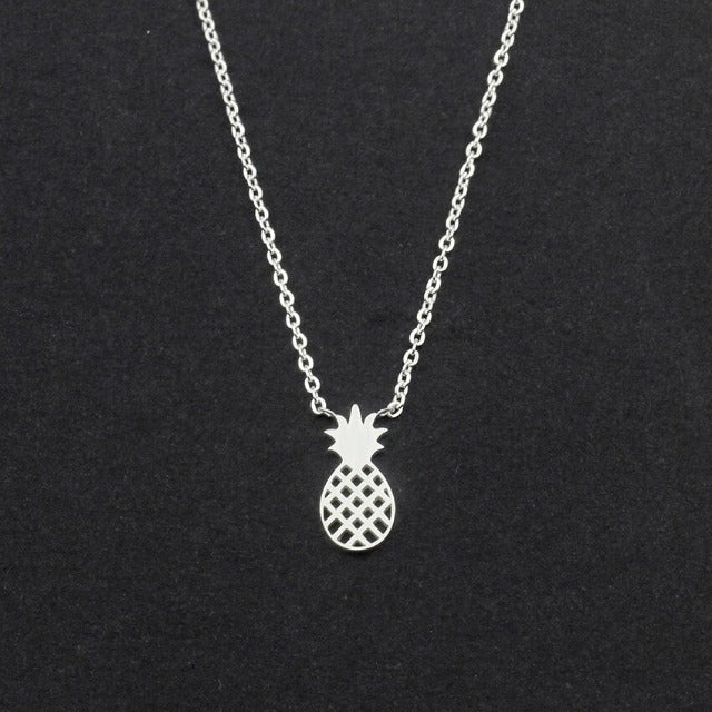 Pineapple Necklace in Gold & Silver for Women silver