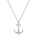 Women’s silver anchor necklace