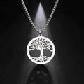 Tree of Life Necklace, Pendant, Silver Color