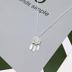 Dreamcatcher Silver Necklace