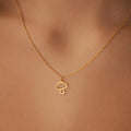 Necklace with Fine Mushroom Pendant rose gold