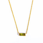Necklace with Colorful Birthstone Pendant