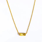 Necklace with Colorful Birthstone Pendant