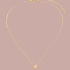 Necklace with Fine Teardrop Pendant Gold