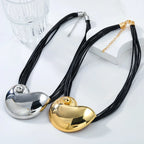 Necklace with Large Snail Shell Pendant gold