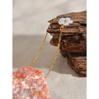 Necklace with a Lovely White Flower Pendant