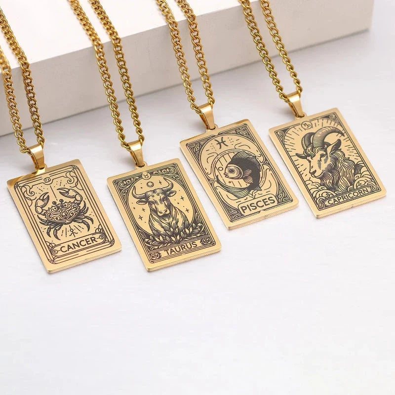 Necklace with a Pretty Astrological Zodiac Sign Pendant