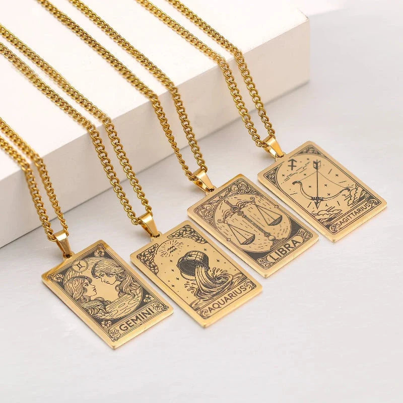 Necklace with a Pretty Astrological Zodiac Sign Pendant