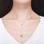 Necklace with Long Tree of Life Pendant